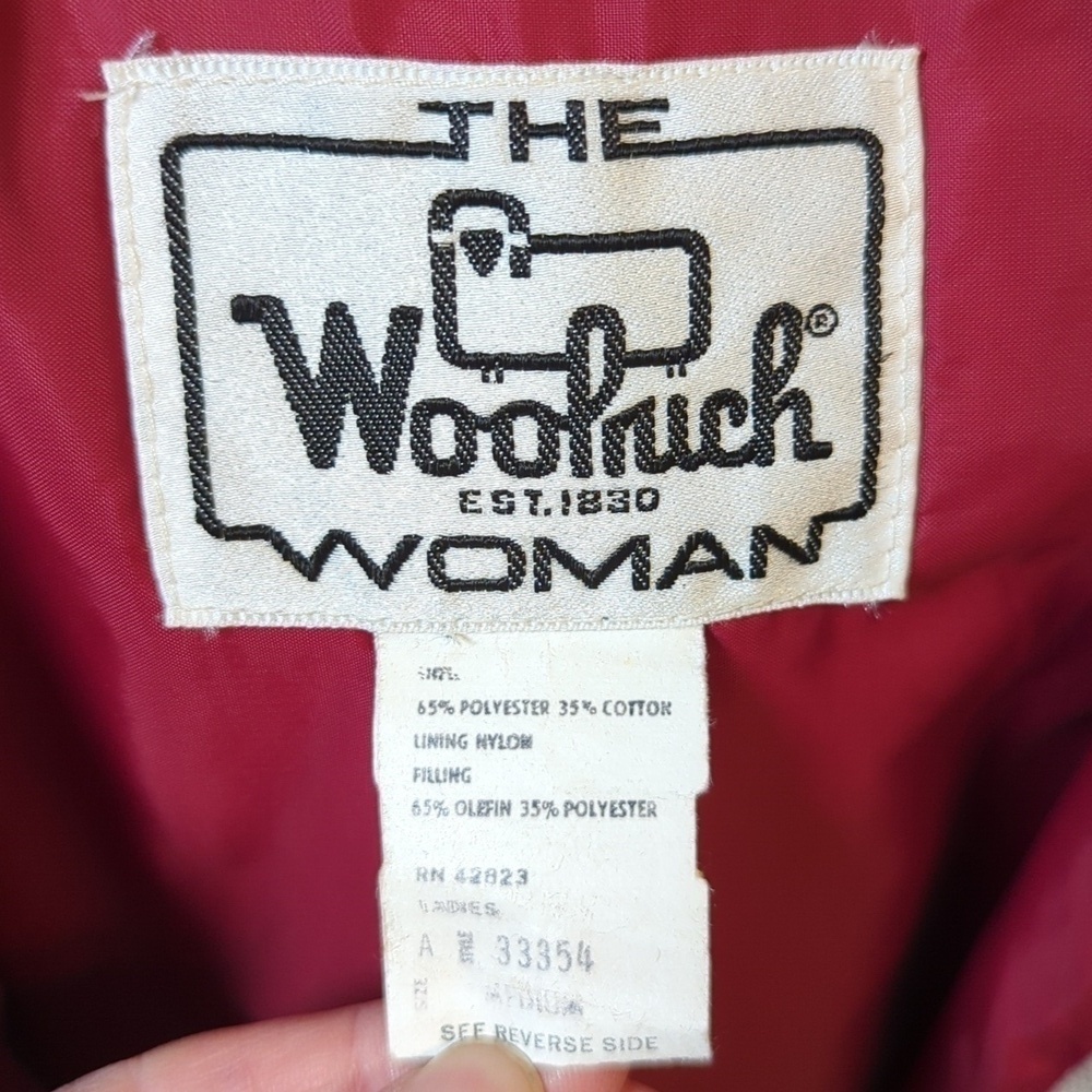 Woolrich vintage winter high collar Utility barn jacket women's size medium - Picture 16 of 16